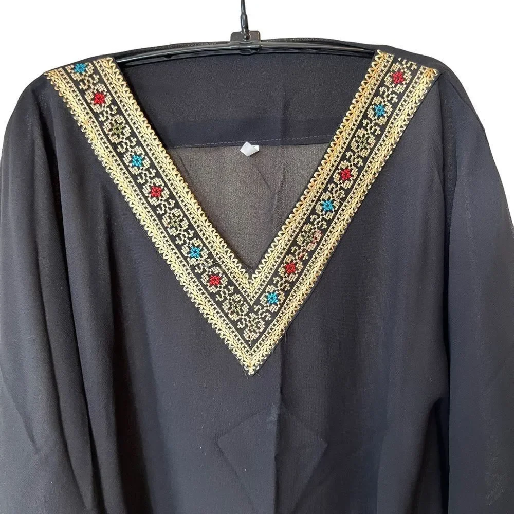 N/A abaya embroidered